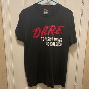 Vintage Dare to resist drugs and violence shirt